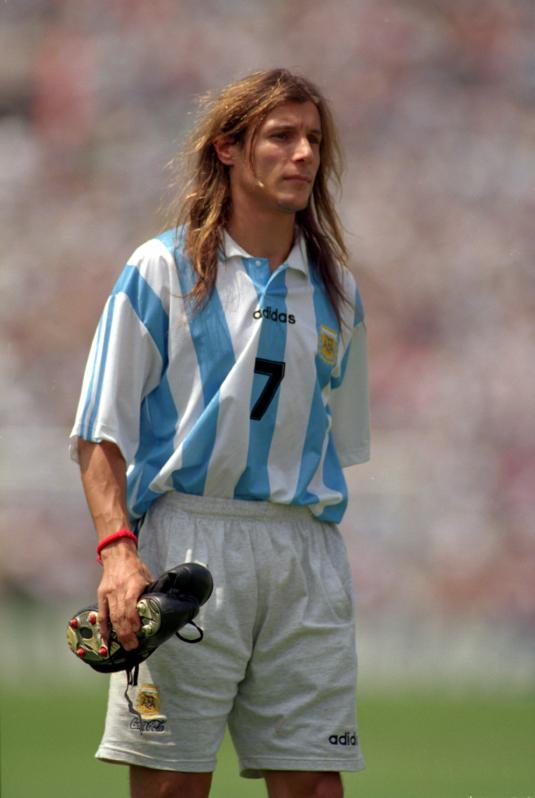 Claudio Caniggia hair