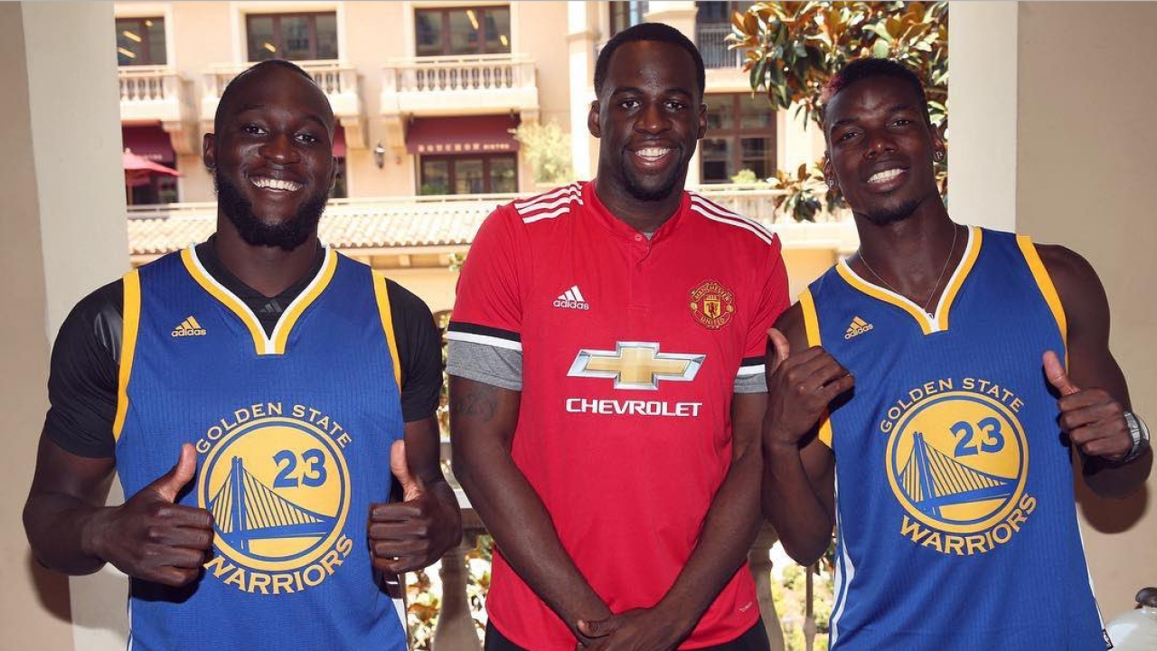 Draymond Green hangs with Pogba and Lukaku