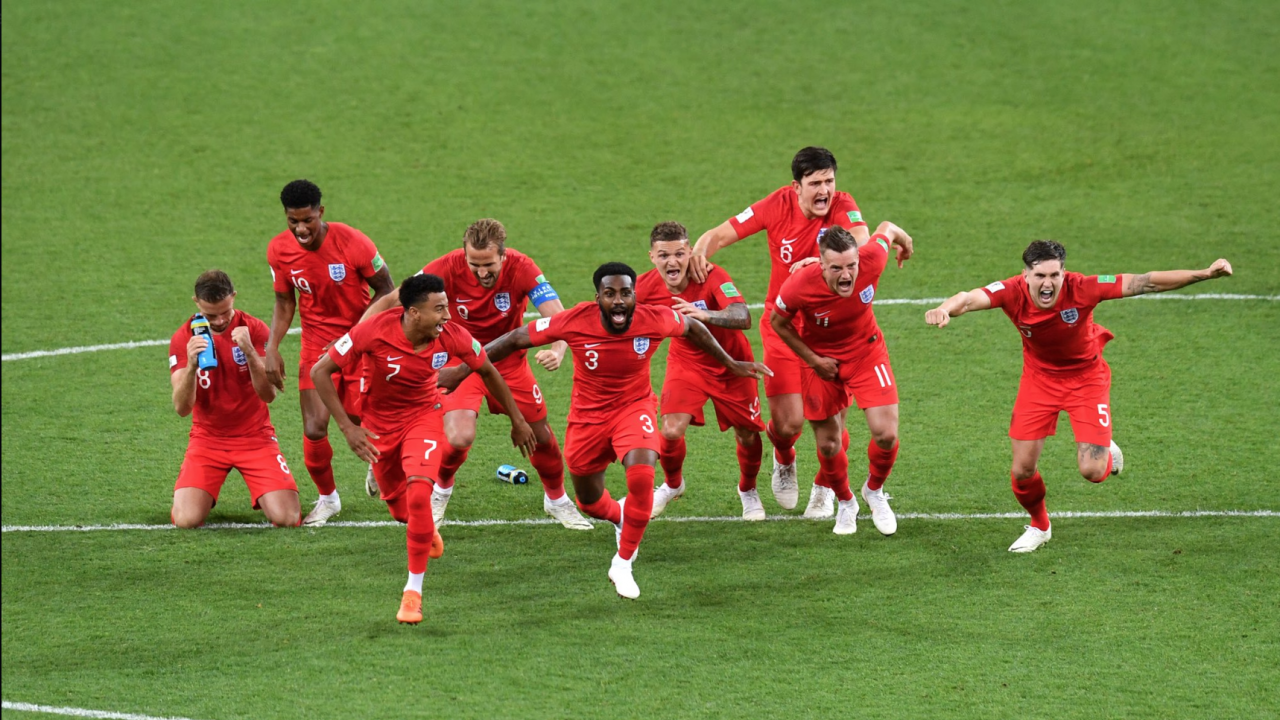 England Beat Colombia