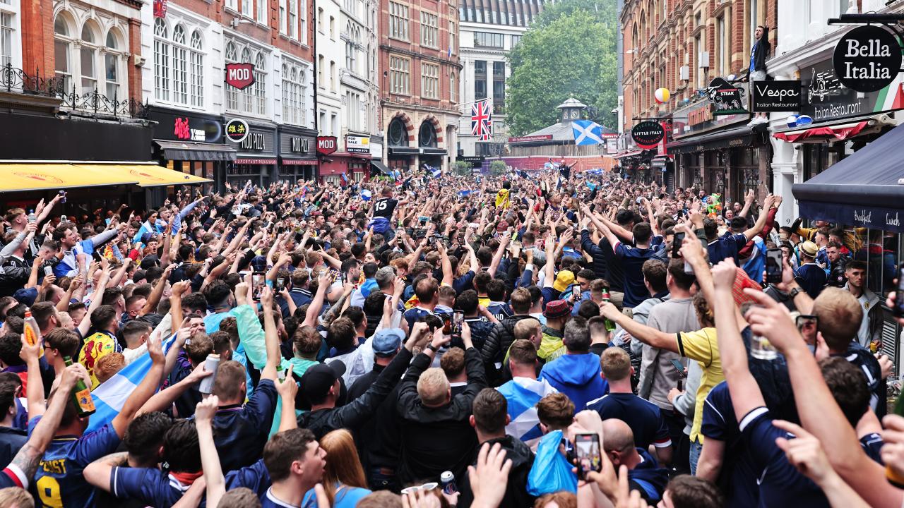 Scotland fans in London