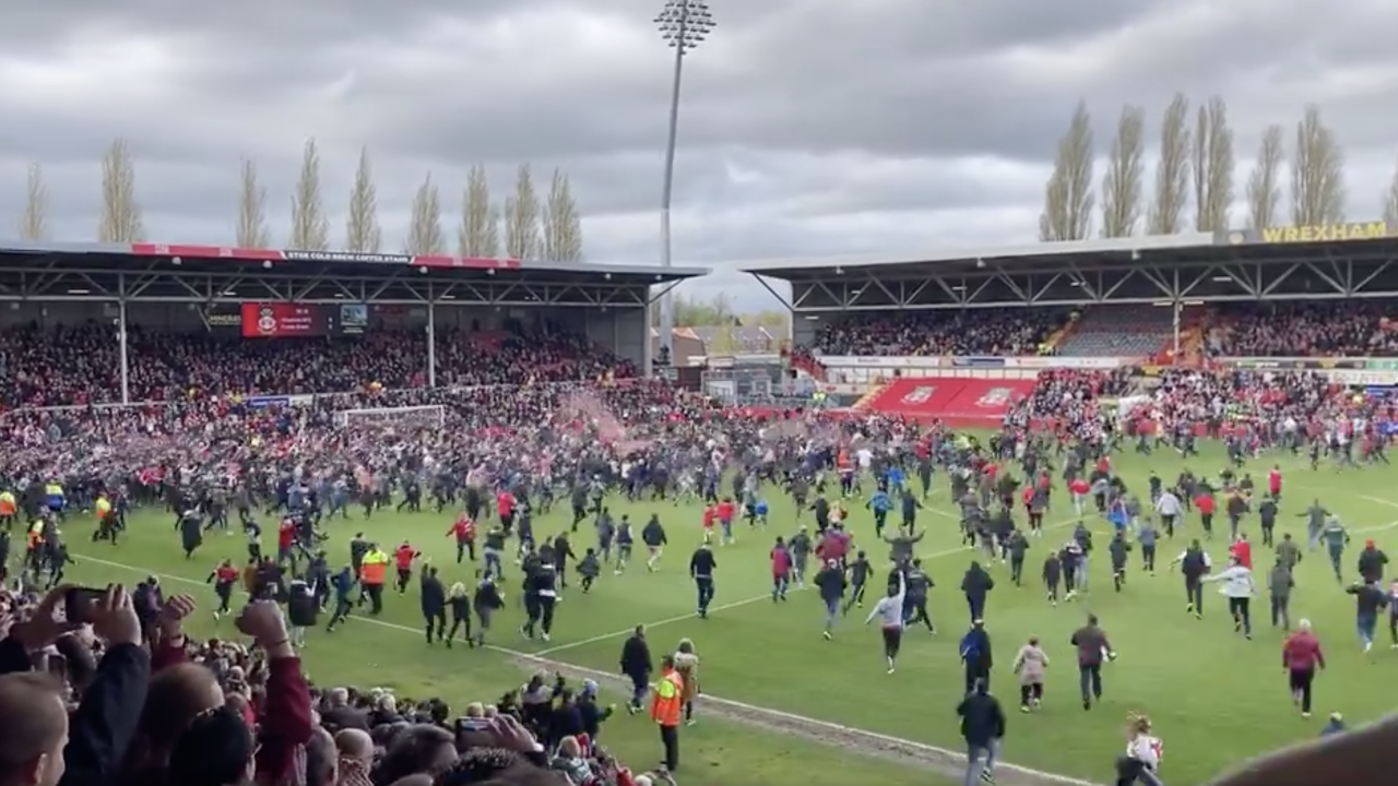 Wrexham promotion celebrations