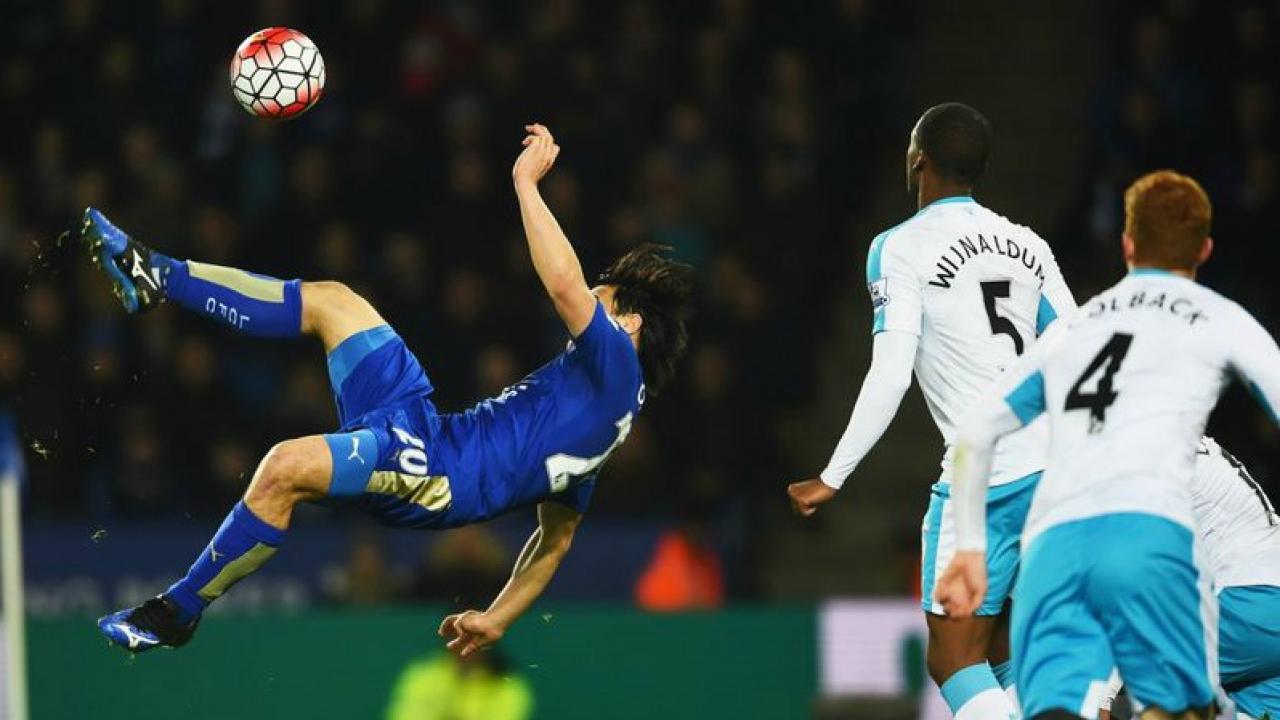 Shinji Okazaki's goal proved to be the game winner against Newcastle on Monday. 