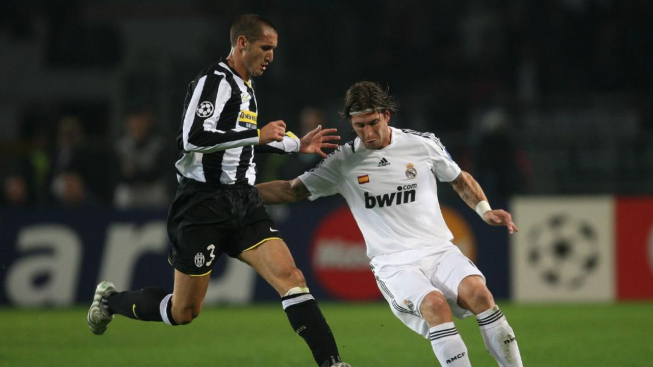 Chiellini And Sergio Ramos