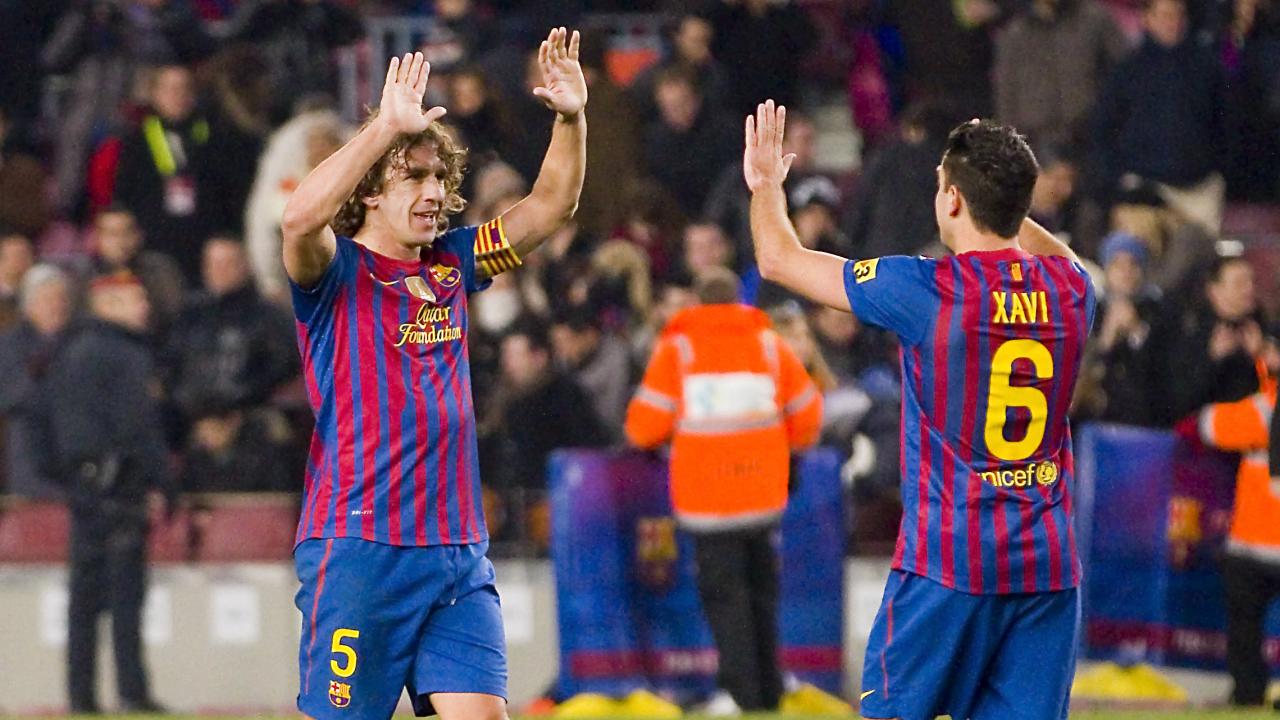 Xavi and Puyol