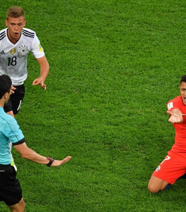 Germany vs Chile Confederations Cup VAR referee call 