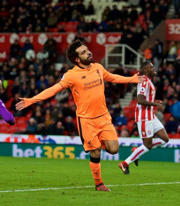 Mohamed Salah Goal Celebration vs Stoke City