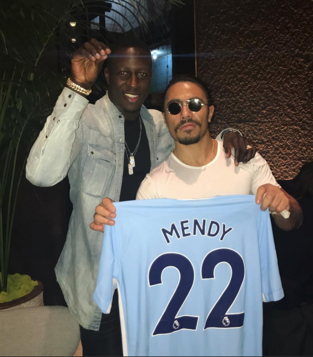 Benjamin Mendy and Salt Bae