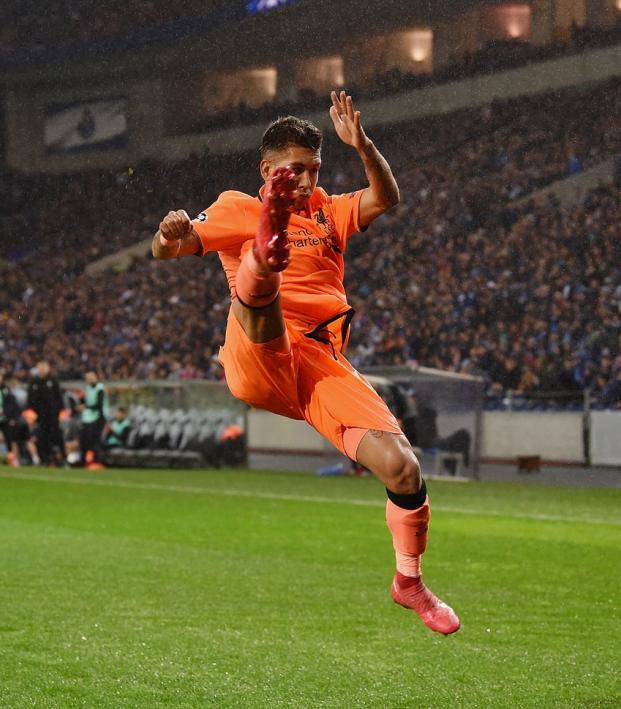 Roberto Firmino Karate Kick Celebration