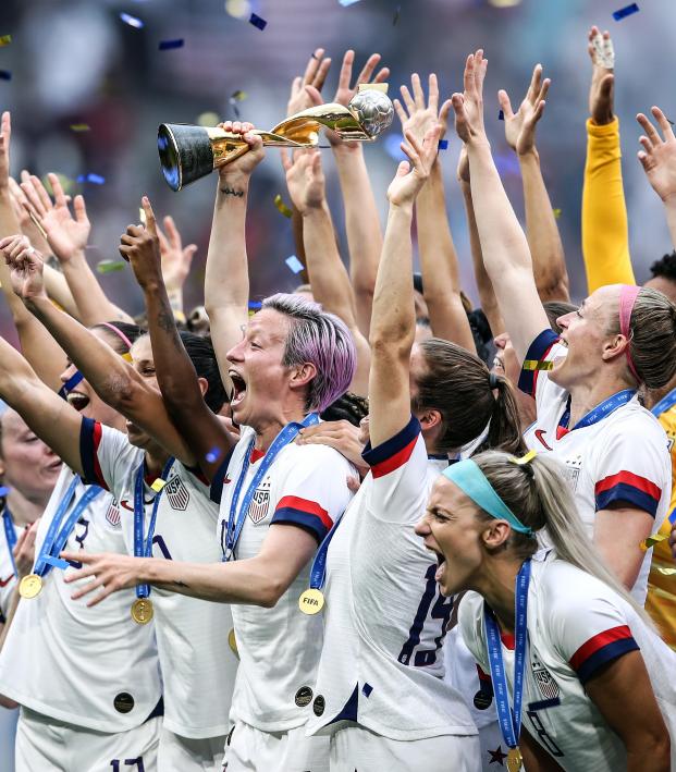 USWNT Hoists The World Cup Trophy For The 4th Time In History