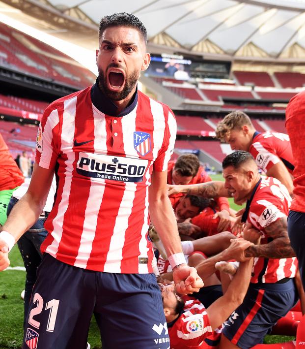 Atletico Madrid Celebrates Luis Suarez's Dramatic Game-Winner