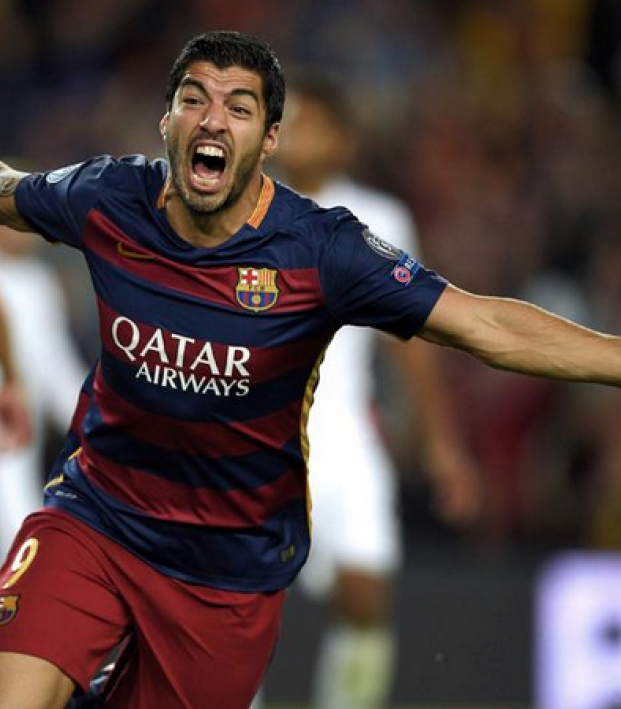 Luis Suarez seals the victory for Barcelona. 