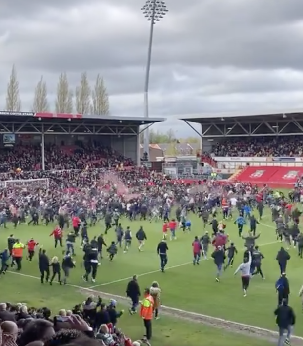 Wrexham promotion celebrations