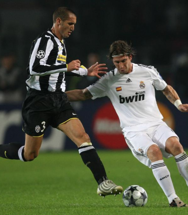 Chiellini And Sergio Ramos