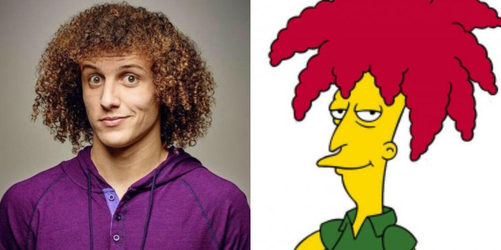 David Luiz Sideshow Bob Cartoon