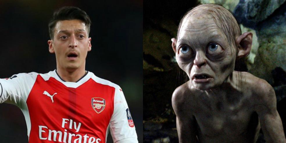 Mesut Ozil Gollum Cartoon