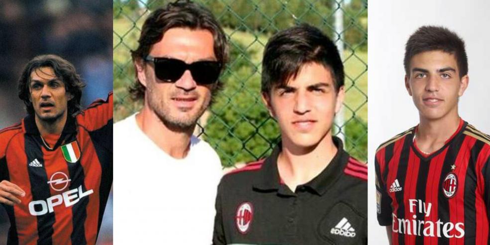 Paolo Maldini and Christian Maldini