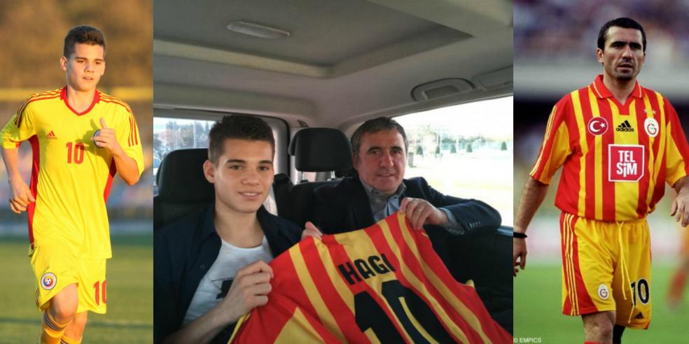 Gheorghe Hagi and Ianis Hagi 