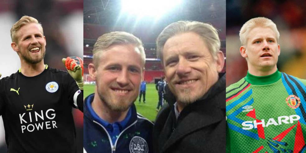 Peter Schmeichel and Kasper Schmeichel