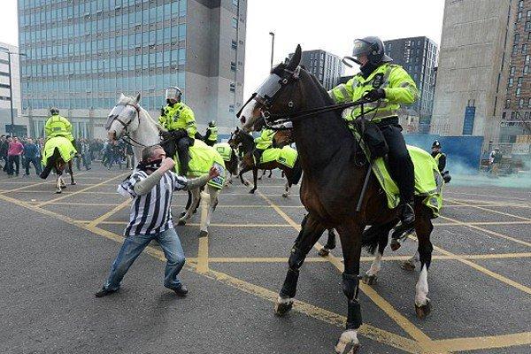 Punching a horse