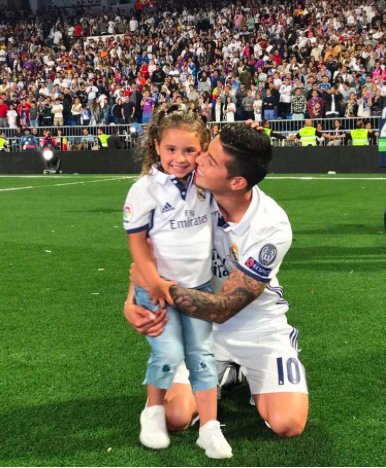 James Rodriguez's daughter Salome Rodriguez