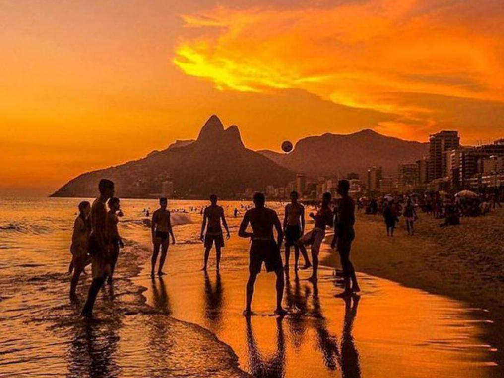 Beach Soccer at Ipanema Beach