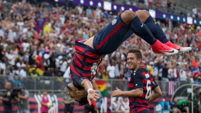 Dom Dwyer USA Celebration vs. Ghana