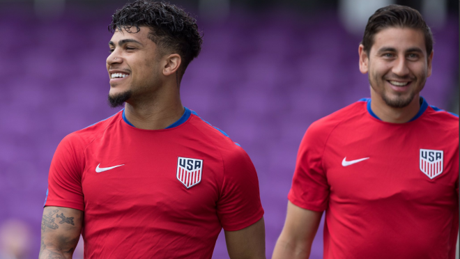 Yedlin Smiling in Training