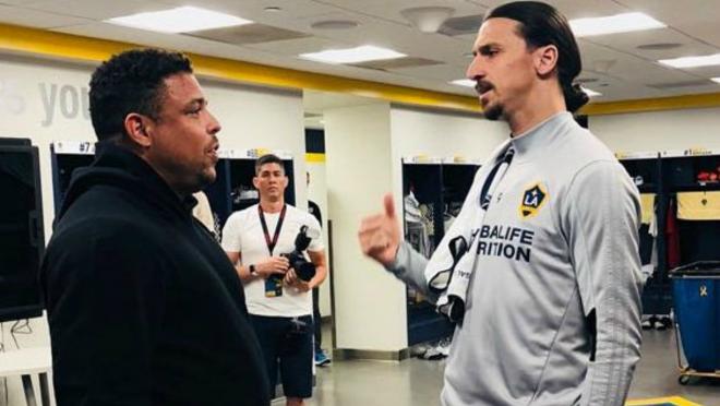 Ronaldo visits Zlatan Ibrahimovic