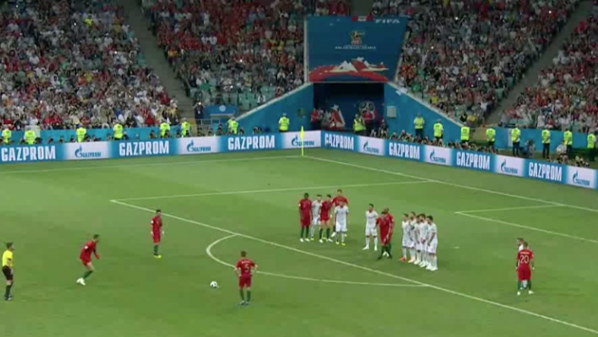 Ronaldo Free Kick vs Spain