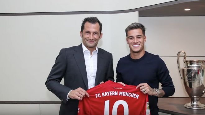 Coutinho On Loan To Bayern Munich From Barcelona