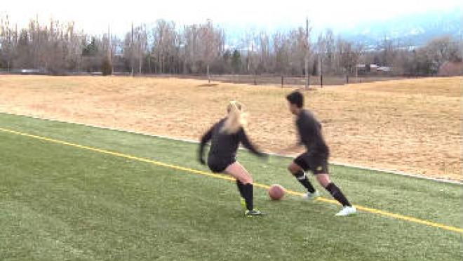 Receiving With Inside Of Foot (Ground) Soccer Skills Training Video