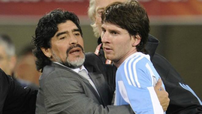 Diego Maradona says Lionel Messi has no personality. 