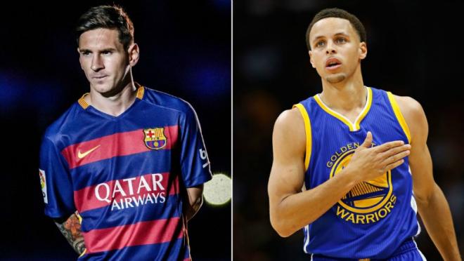 Lionel Messi and Stephen Curry