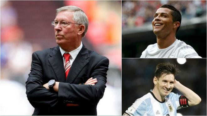 Alex Ferguson Messi Ronaldo