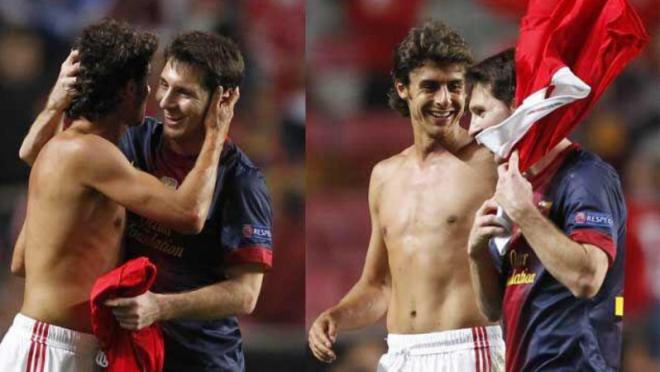 Pablo Aimar and Lionel Messi