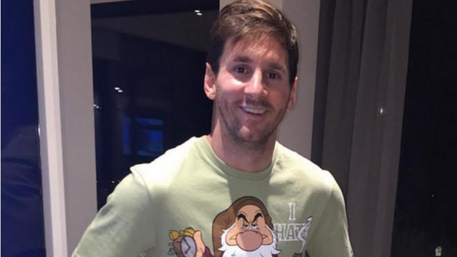 Lionel Messi's new pajamas