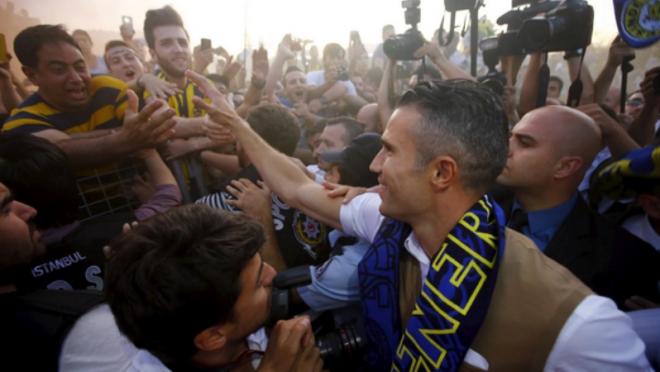 Robin van Persie in Istanbul.