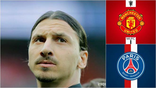 Zlatan staring off in serious appraisal. 