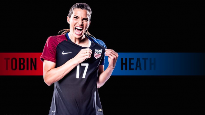 Tobin Heath Named 2016 Female Player of the Year