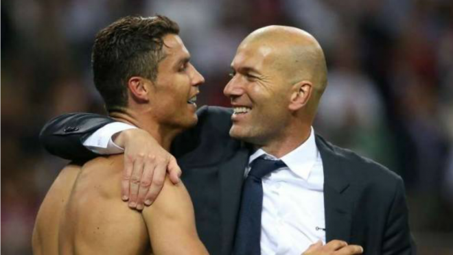 Cristiano Ronaldo and Zinedine Zidane