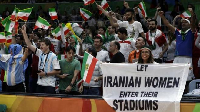 "Let Iranian women enter their stadiums"