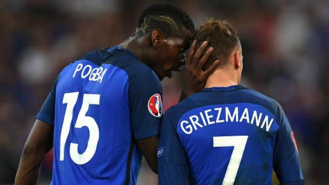 Paul Pogba and Antoine Griezmann