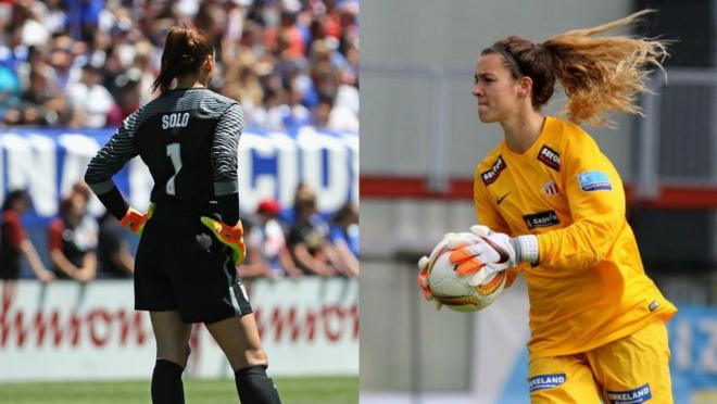 Hope Solo and Madalyn Schiffel