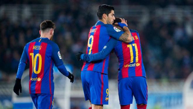 Lionel Messi, Luis Suarez and Neymar