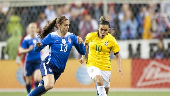 Marta and Alex Morgan