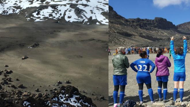 Soccer on Mount Kilimanjaro