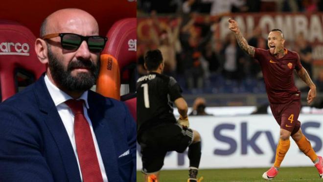 Monchi and Radja Nainggolan