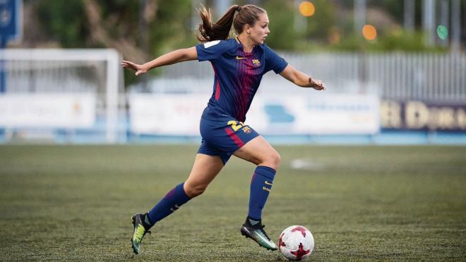 FC Barcelona women's team dominating opponents.