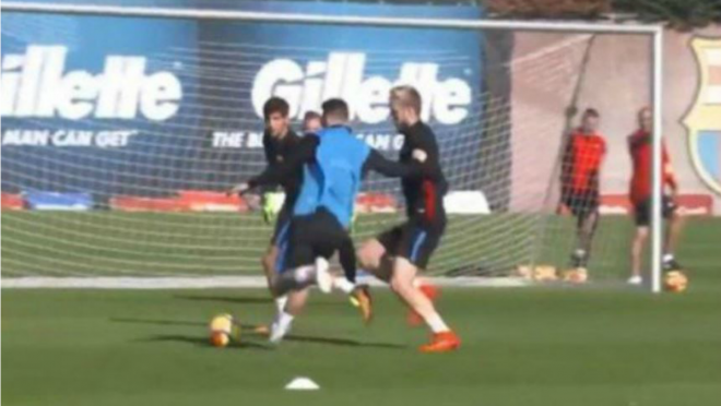 Portería de entrenamiento de Lionel Messi