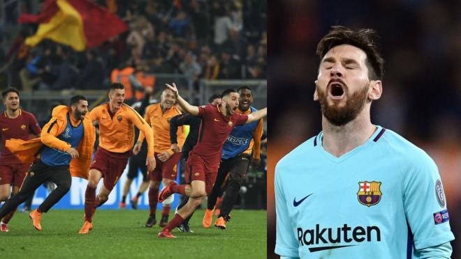 Roma upset Barcelona